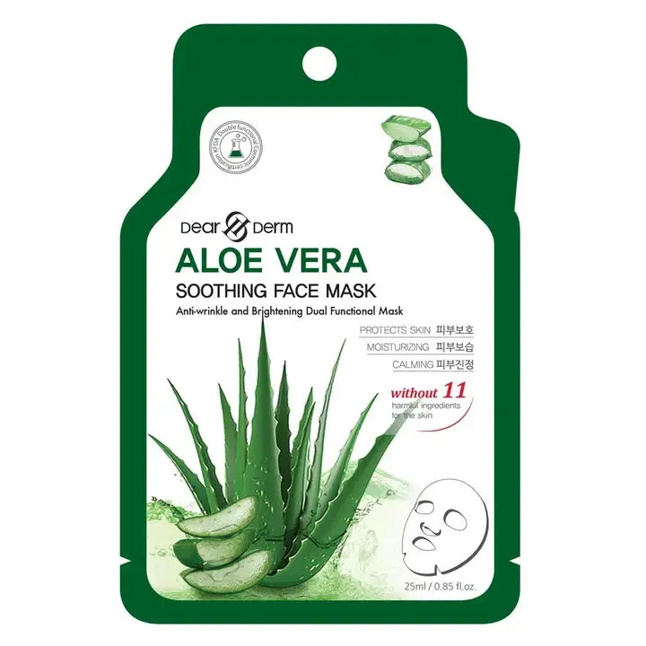 10 Pack - Aloe Vera Soothing Face Mask Pack Sheet