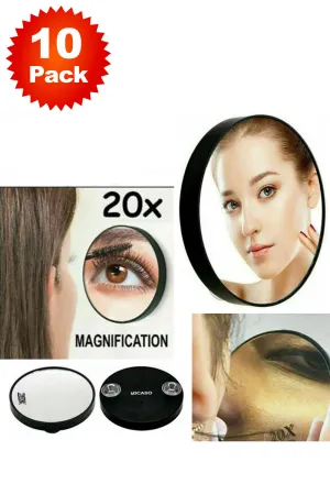 10 Pack Magnification Pocket Vanity Mirror