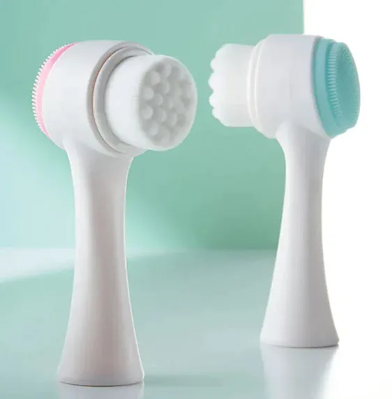 2-in-1 Facial Cleansing Brush - Deep Clean & Exfoliate for Radiant Skin