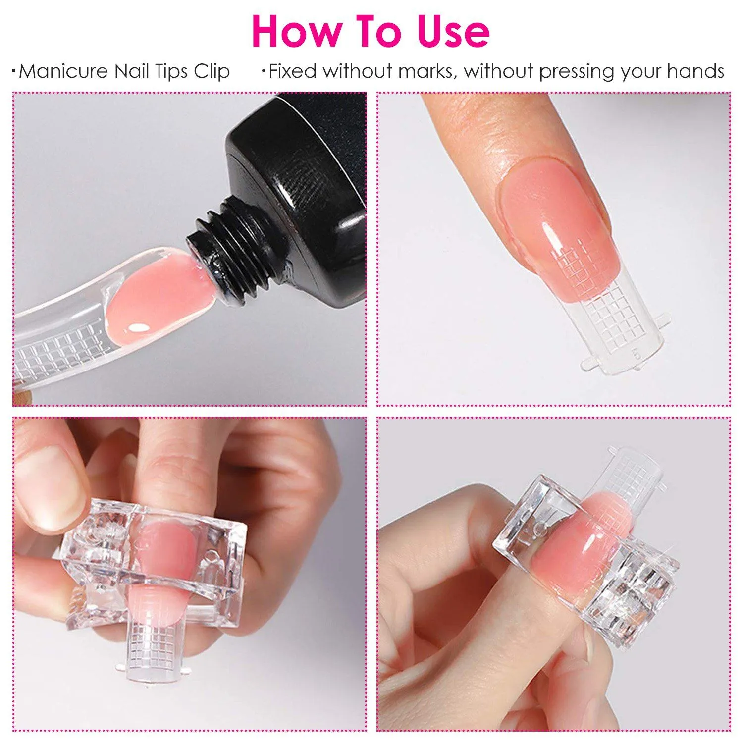 20-Piece: Nail Tip Clips