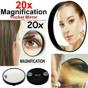 20X Magnification Pocket Vanity Mirror