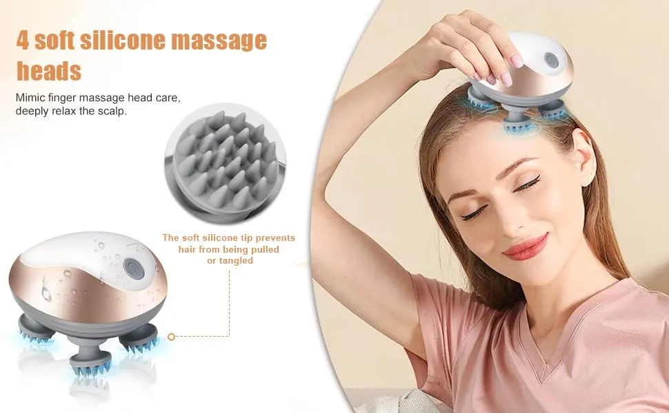 360¡ã Kneading Electric Scalp Massager