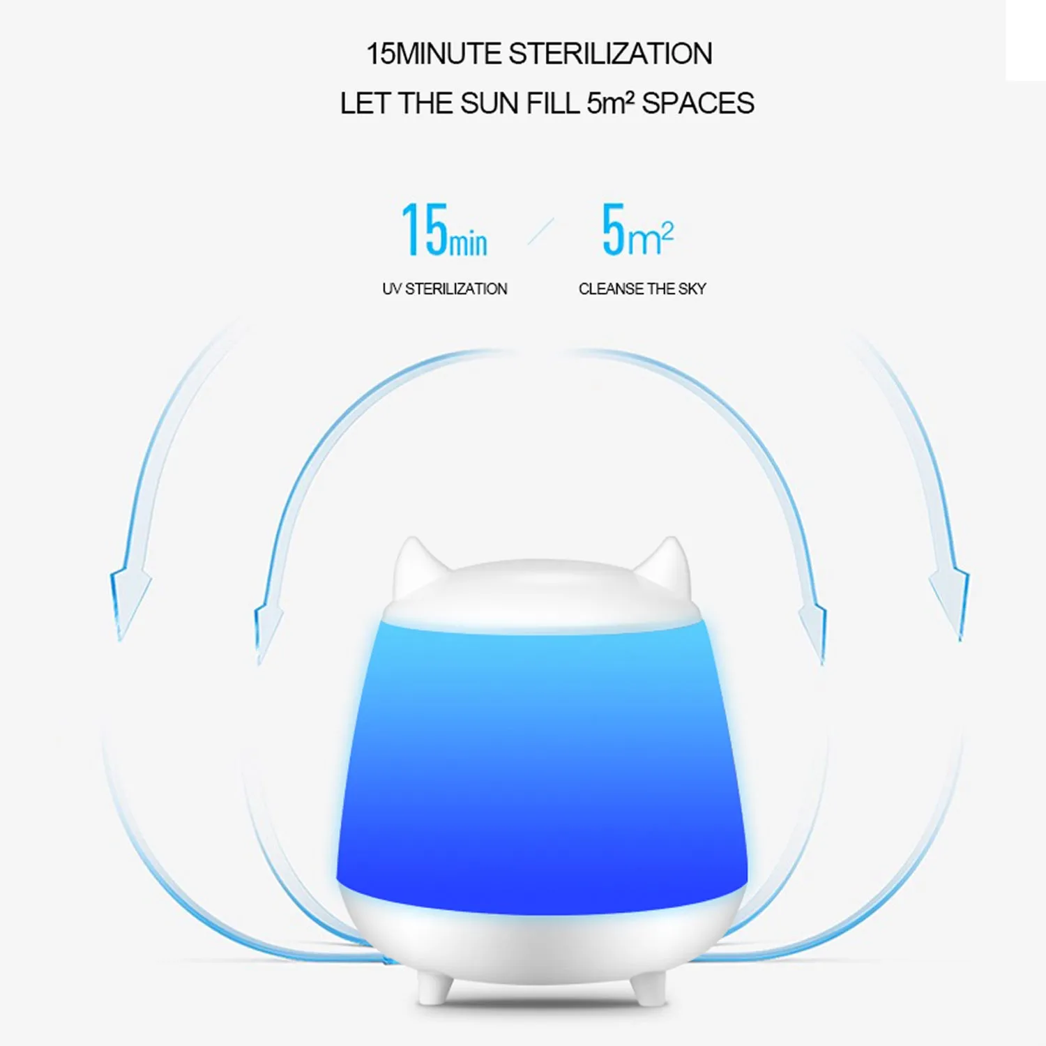 5W Rechargeable Ultraviolet UVC Table Light