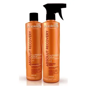 Absolut Recovery Keratin Hair Resistance Cauterization Treatment Kit 2x500ml - Souple Liss