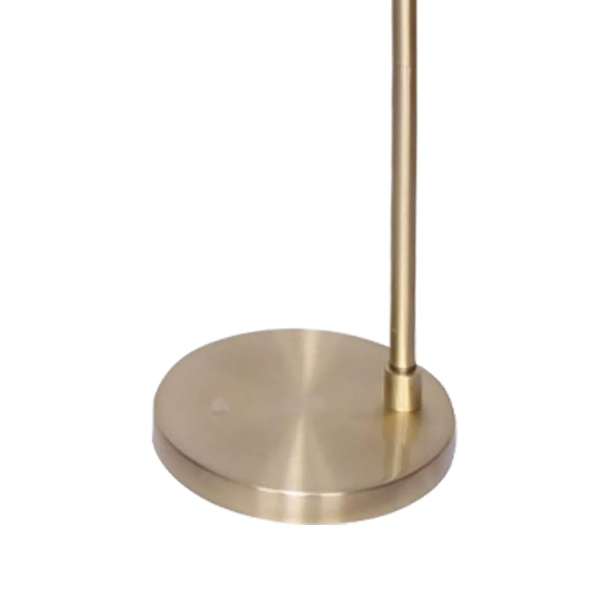 Adjustable Brass Floor Lamp, Weighted Base, Arched Pole - Sarantino