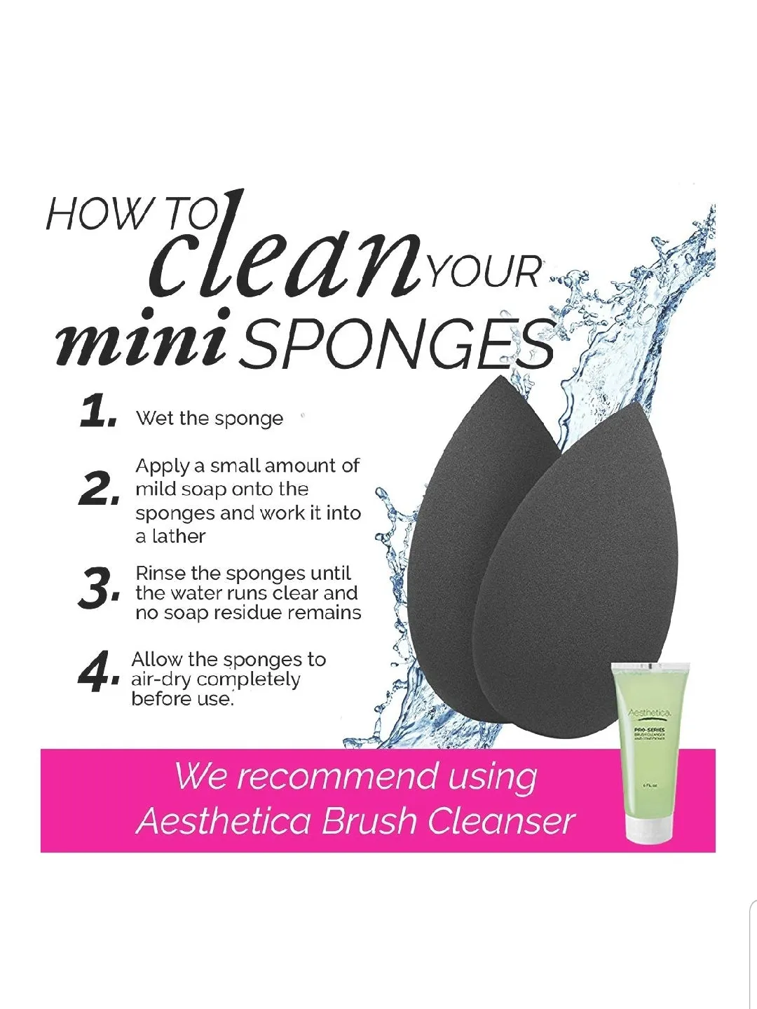 Aesthetica Cosmetics Mini Beauty Sponge Blender