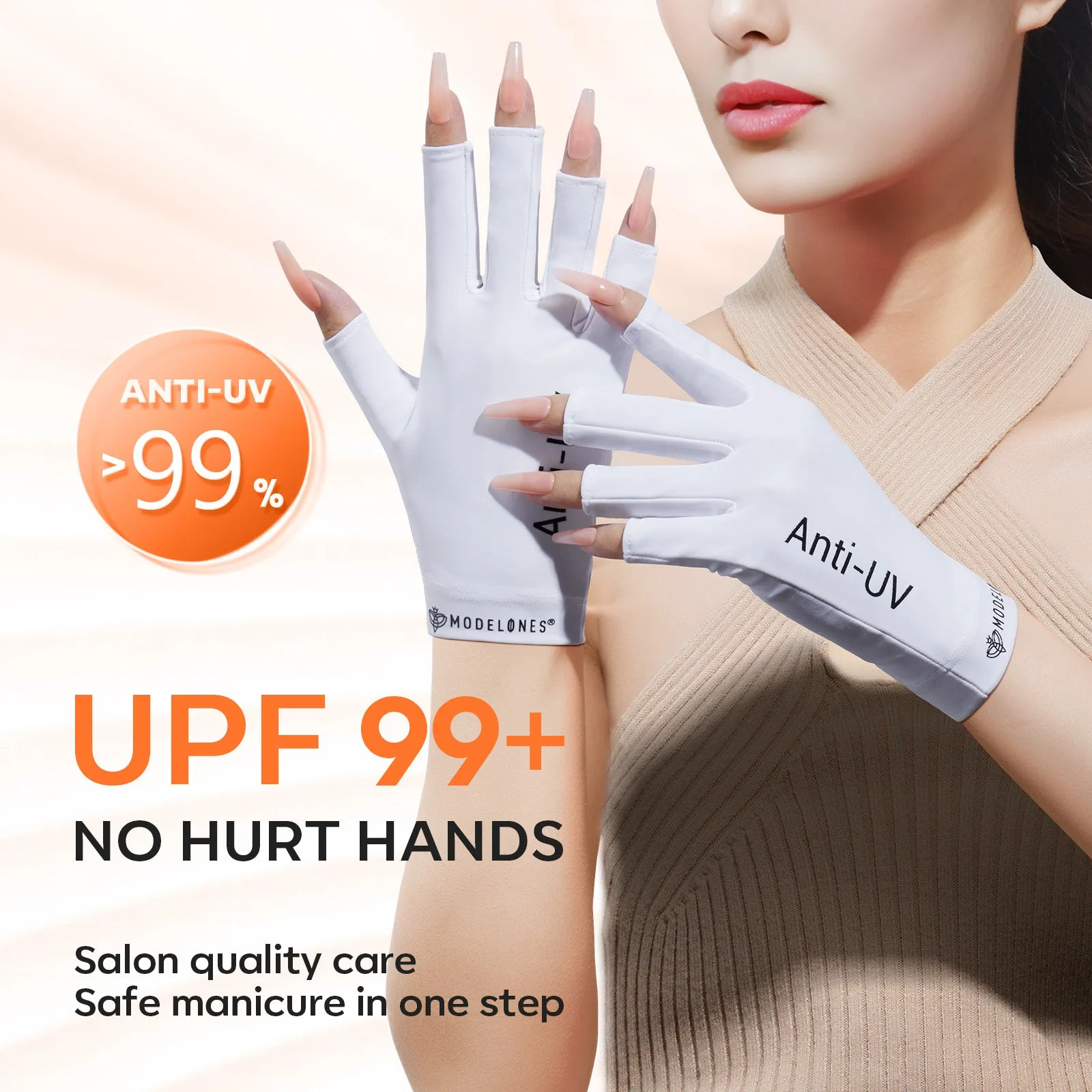 Anti-UV light Glove For Nails  Salon Professional UPF 99 