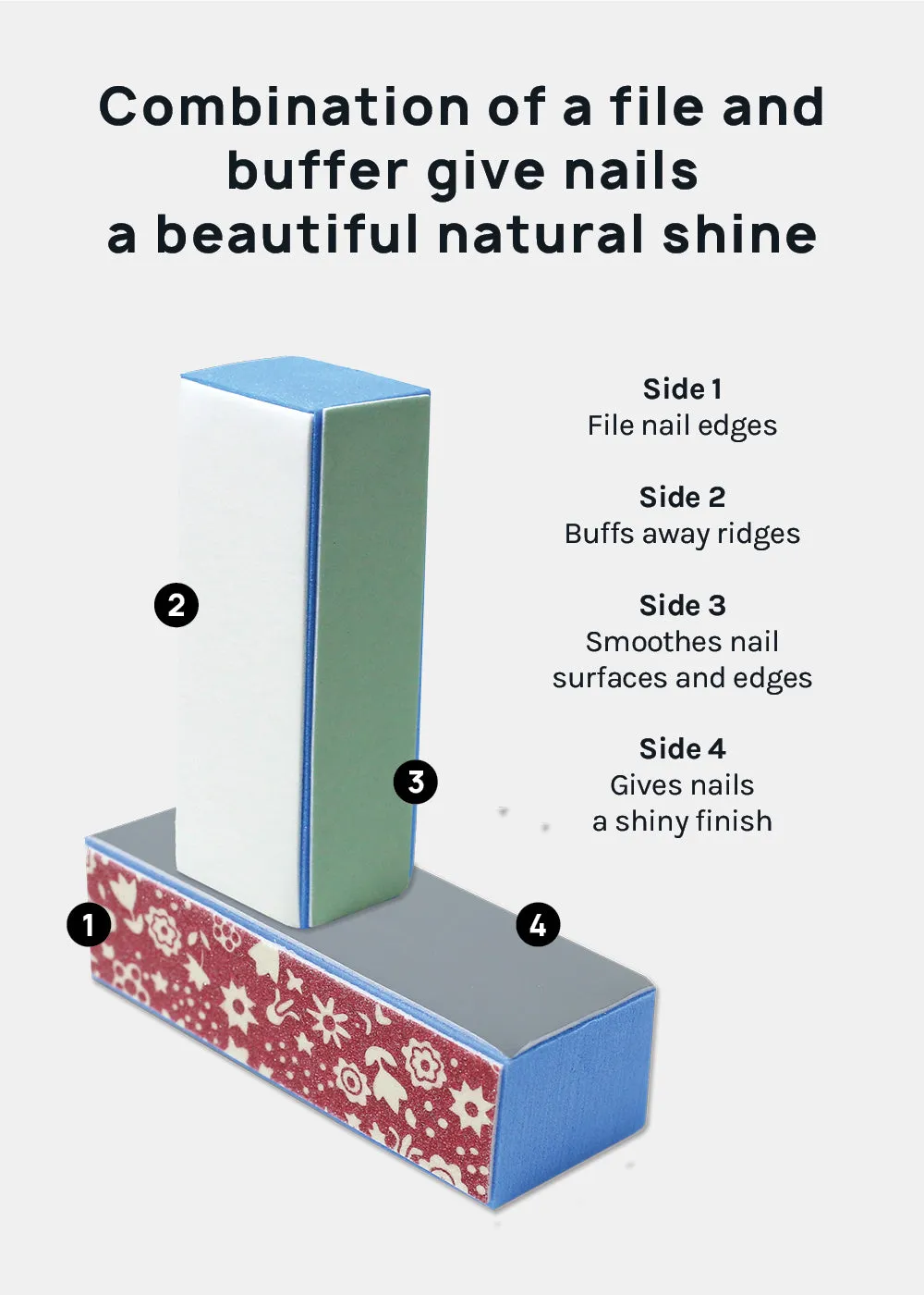 AOA 4 Way Nail Buffing Block