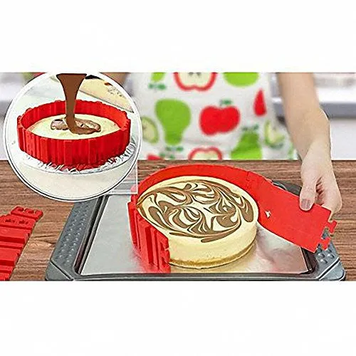 Aohang 4PCS Cake Baking Mould Cake Pan Flexible Silicone Cake Making Mold Bake Snake DIY Cake Dessert Bake ware Mould