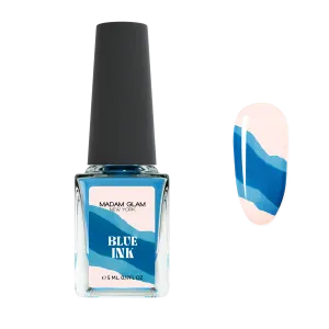 Blue Nail Art Ink