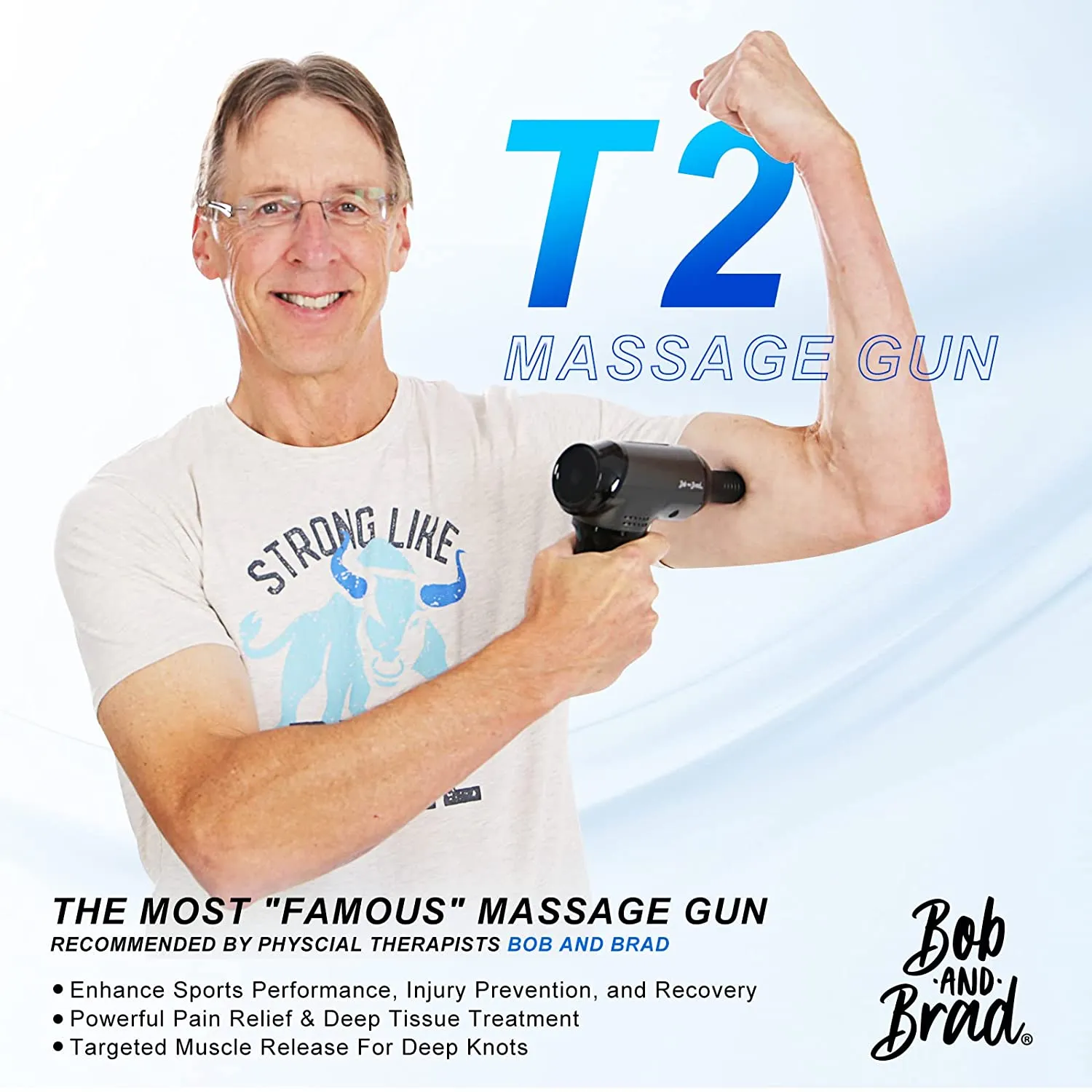 Bob and Brad T2 Massage Gun, Percussion Deep Tissu Muscle Massage Gun (Open box)