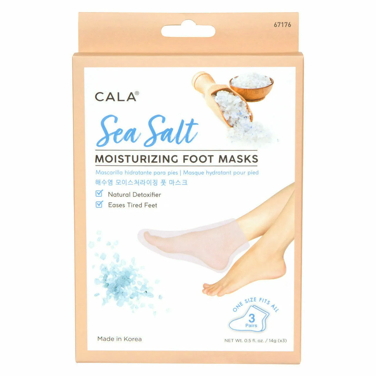 Cala: Moisturizing Foot Mask Sea Salt #67176