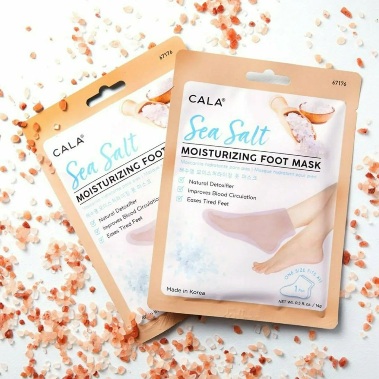 Cala: Moisturizing Foot Mask Sea Salt #67176