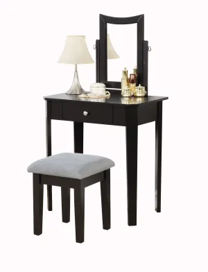 Cecilia Vanity Set in Black