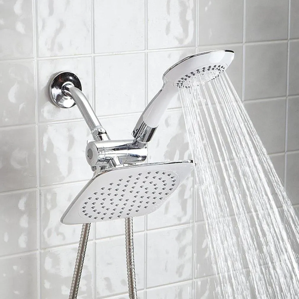 Dual-head Shower Massager with Rainfall