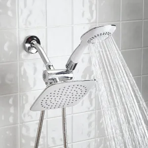 Dual-head Shower Massager with Rainfall