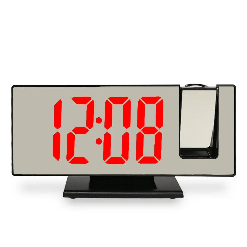 Fashion Simple Multifunctional Mirror Clock Led Projection Alarm Clock Digital Clock