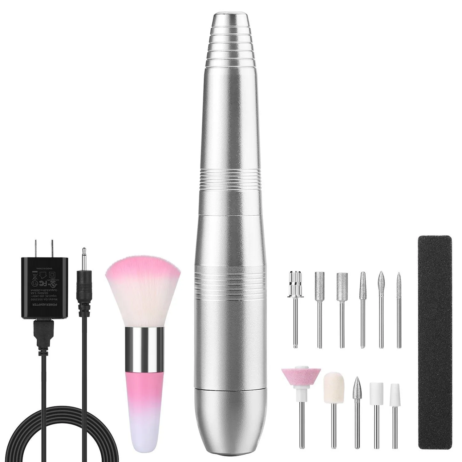 FINATE Silver Electric Nail Drill Kit