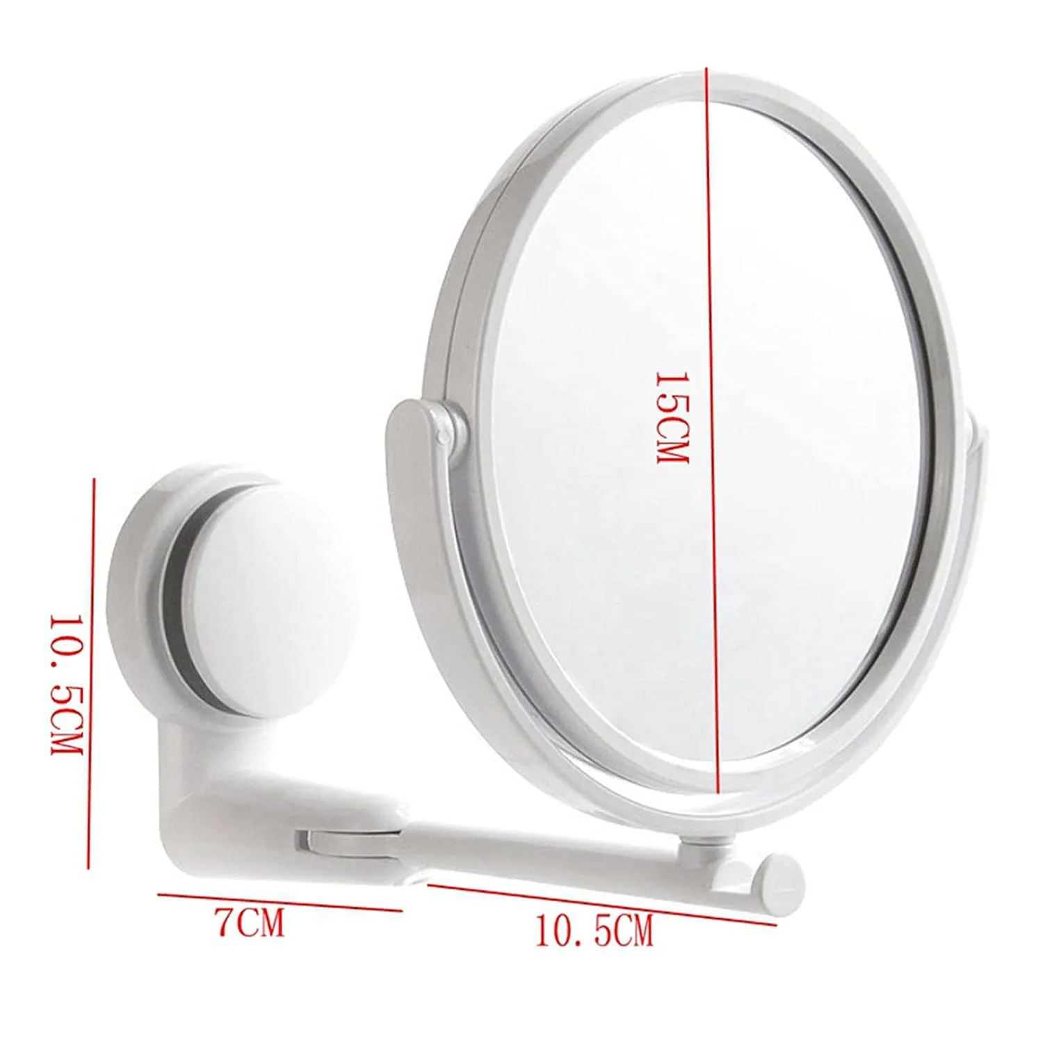 Furret Wall-Mounted Mirror Circle Mirror Round Mirror Bathroom Double Sided Mirror