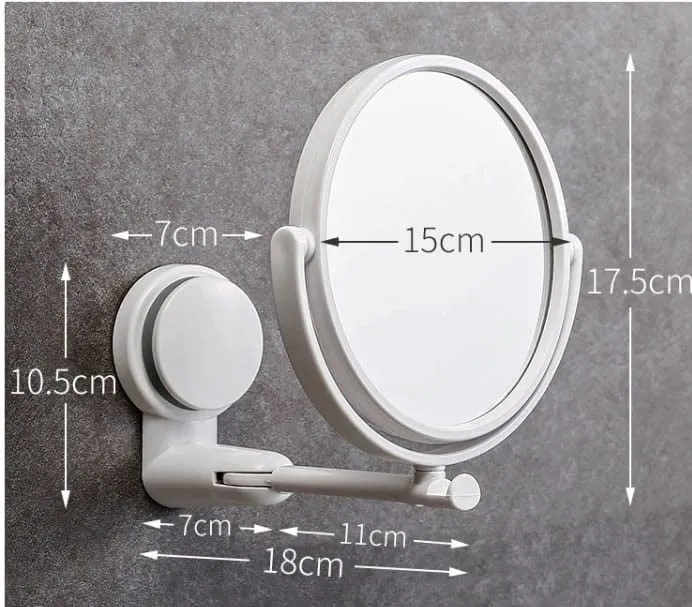 Furret Wall-Mounted Mirror Circle Mirror Round Mirror Bathroom Double Sided Mirror