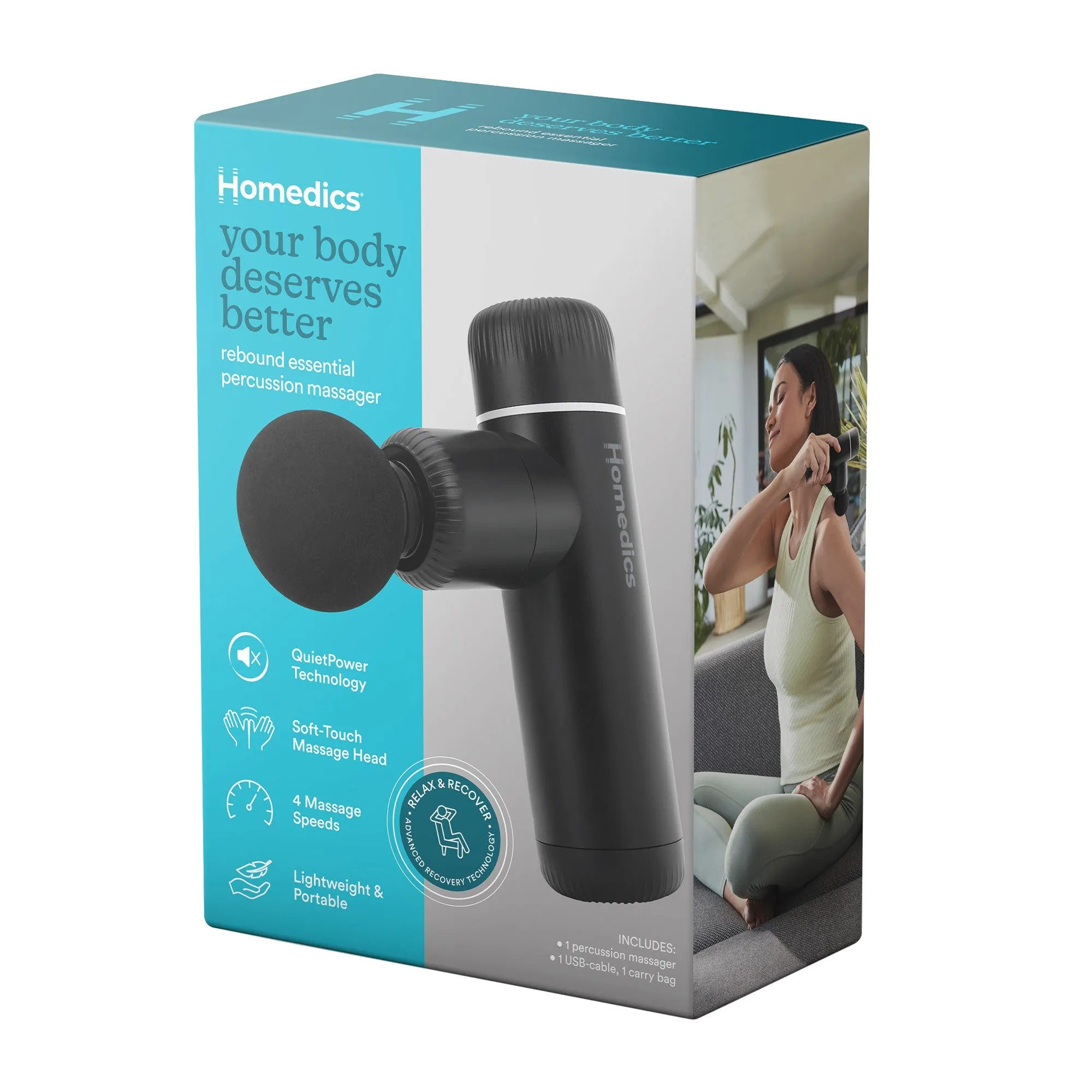 HoMedics Rebound Essential Percussion Massager - 15-12552