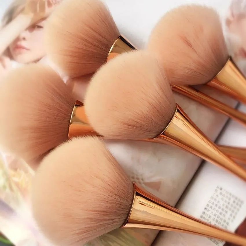 Large Rose Gold Professional Makeup Brush