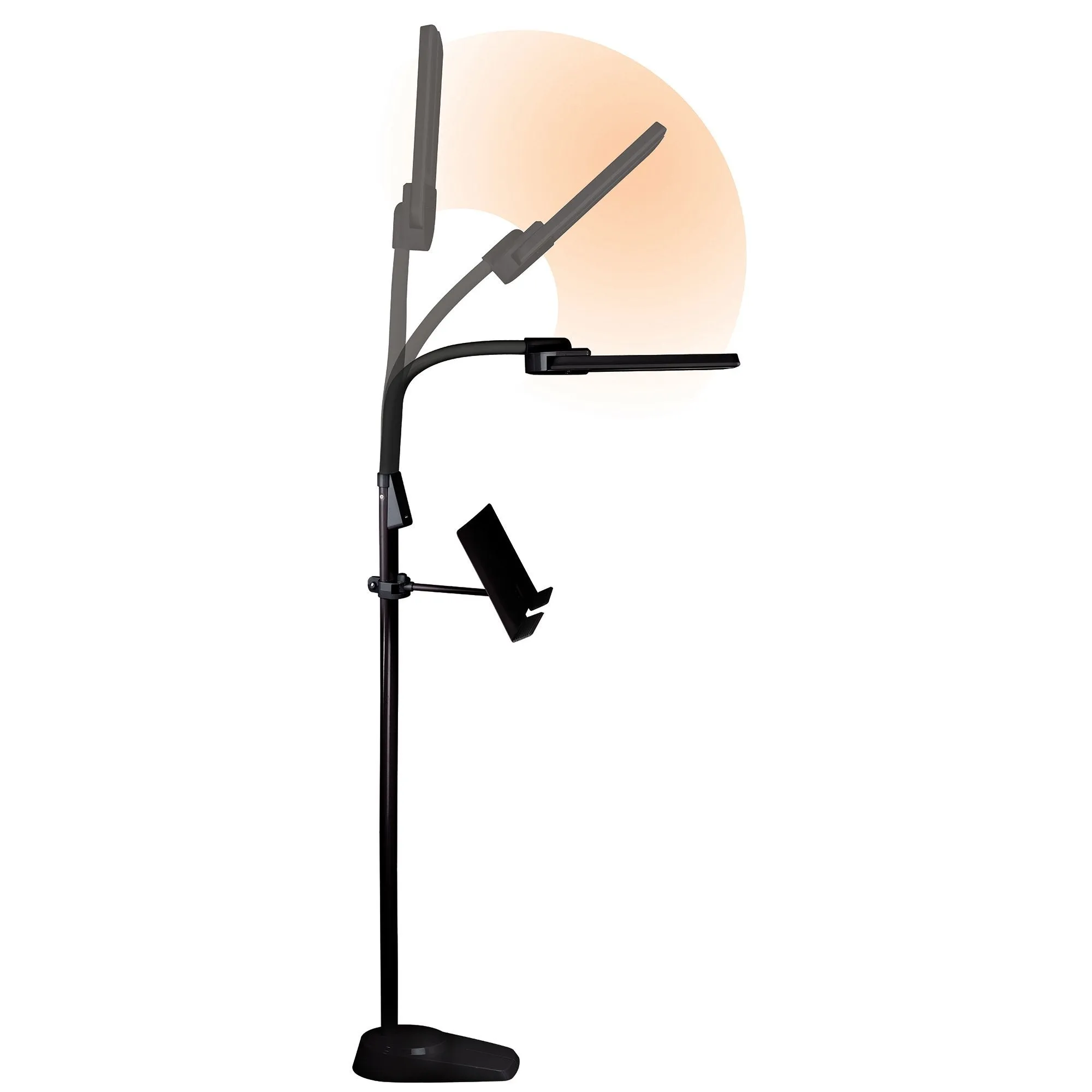 LED Floor Lamp With USB Charging Station