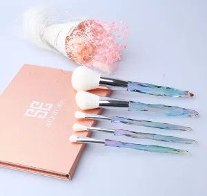 Makeup Brushes Travel Set 5PCS Pro Rainbow  Diamond Shaped New Arrival