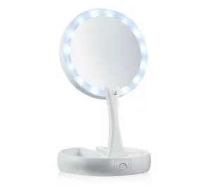 Makeup mirror Foldaway Double Sided Womens Girls Light Vanity  Mirror