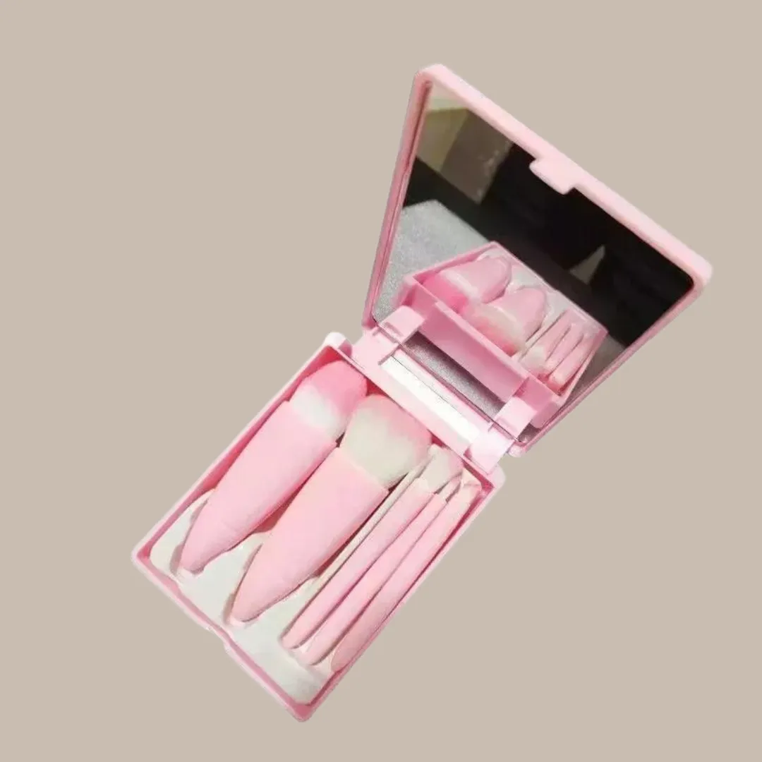 Mirror Box Makeup Brushes Set