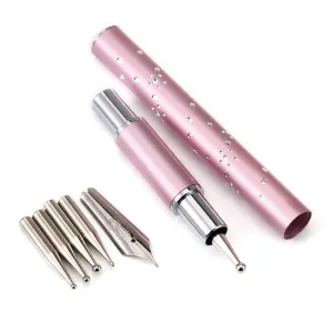 Nail Art 5 Tips Pen Stainless Steel DIY Tool