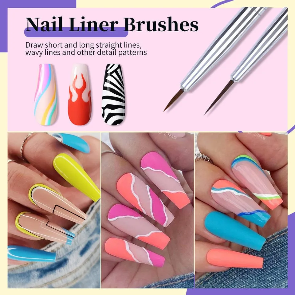 Nail Art Brush Set 8pcs