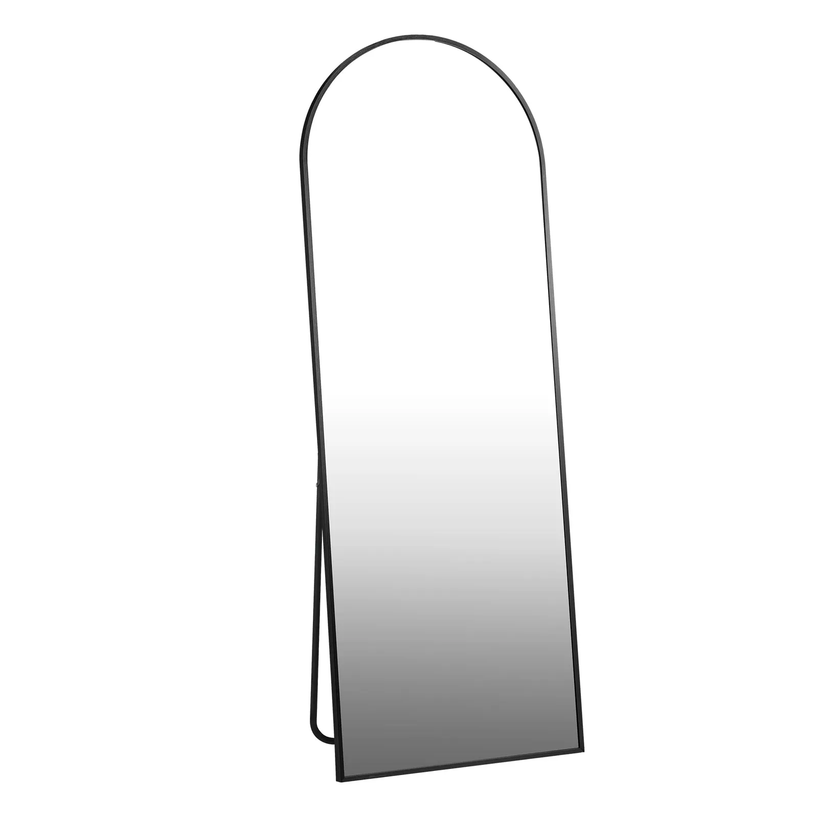 Oikiture Full Length Mirror Arched Dressing Floor Mirrors Free Standing Black