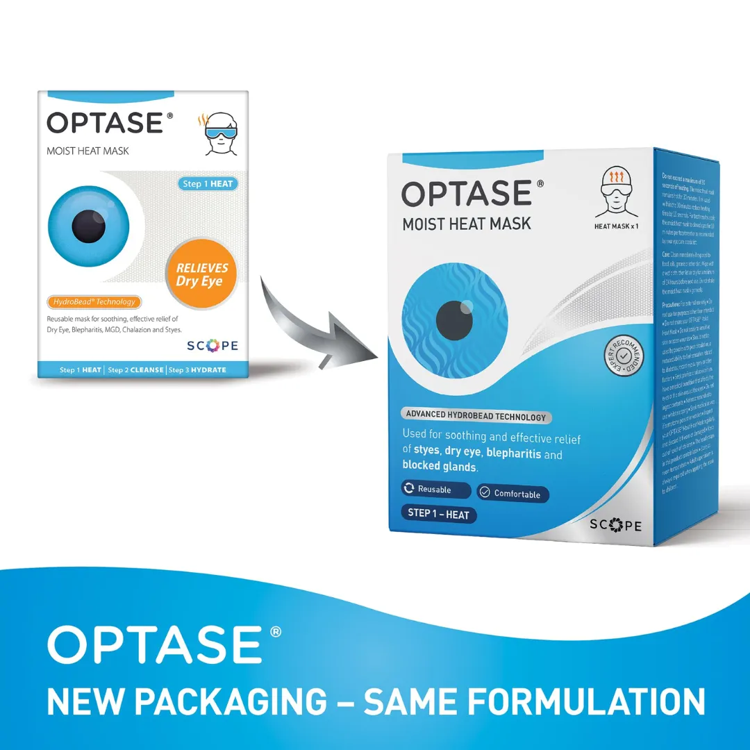 Optase Moist Heat Eye Mask Dry Eye Relief (D)