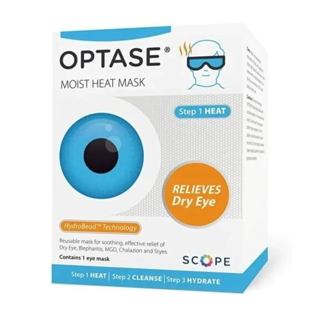 Optase Moist Heat Eye Mask Dry Eye Relief (D)