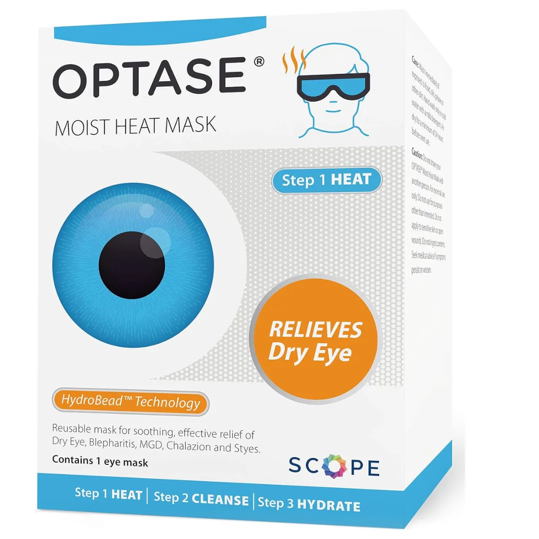 Optase Moist Heat Eye Mask Dry Eye Relief (D)