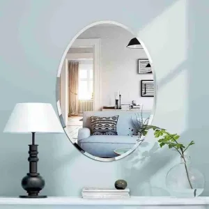 Oval Mirror 12" inch × 18" inch Beveled Mirror