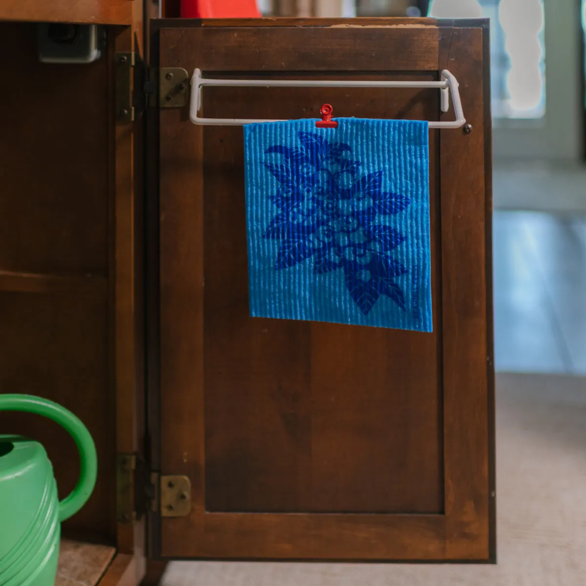 Screen Printed Blueberries Sponge Cloth