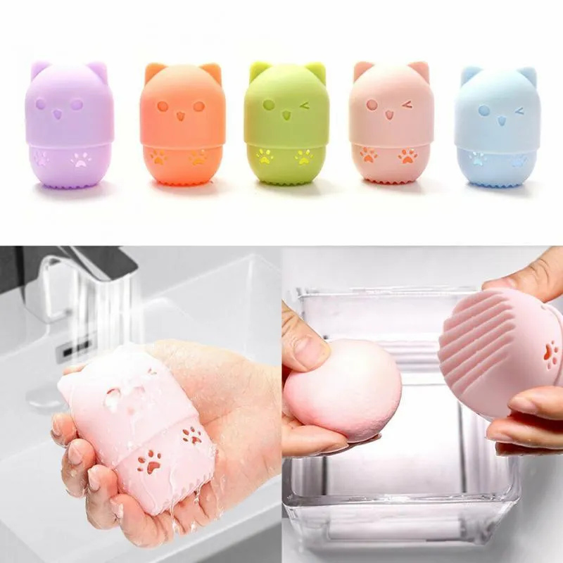 Silicone Makeup Egg Drying Beauty Powder Puff Blender Sponge Holder