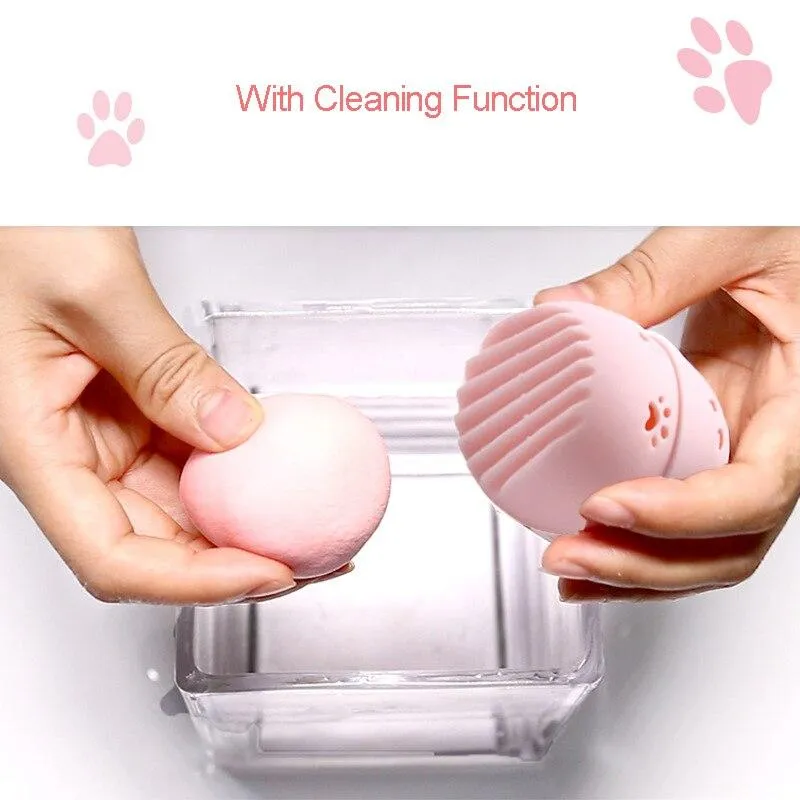 Silicone Makeup Egg Drying Beauty Powder Puff Blender Sponge Holder