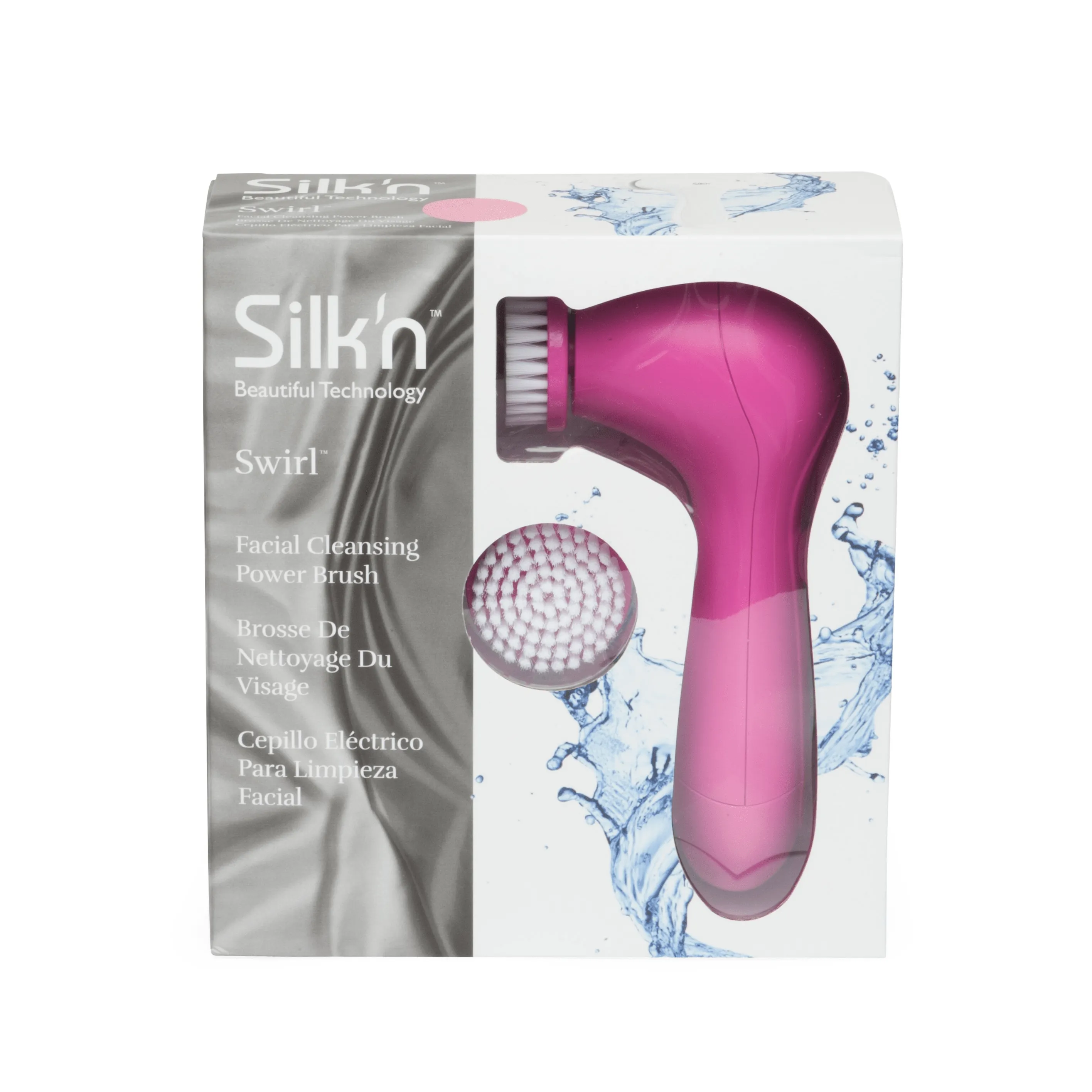 Silk'n Pink Swirl Facial Cleansing Brush 2.0