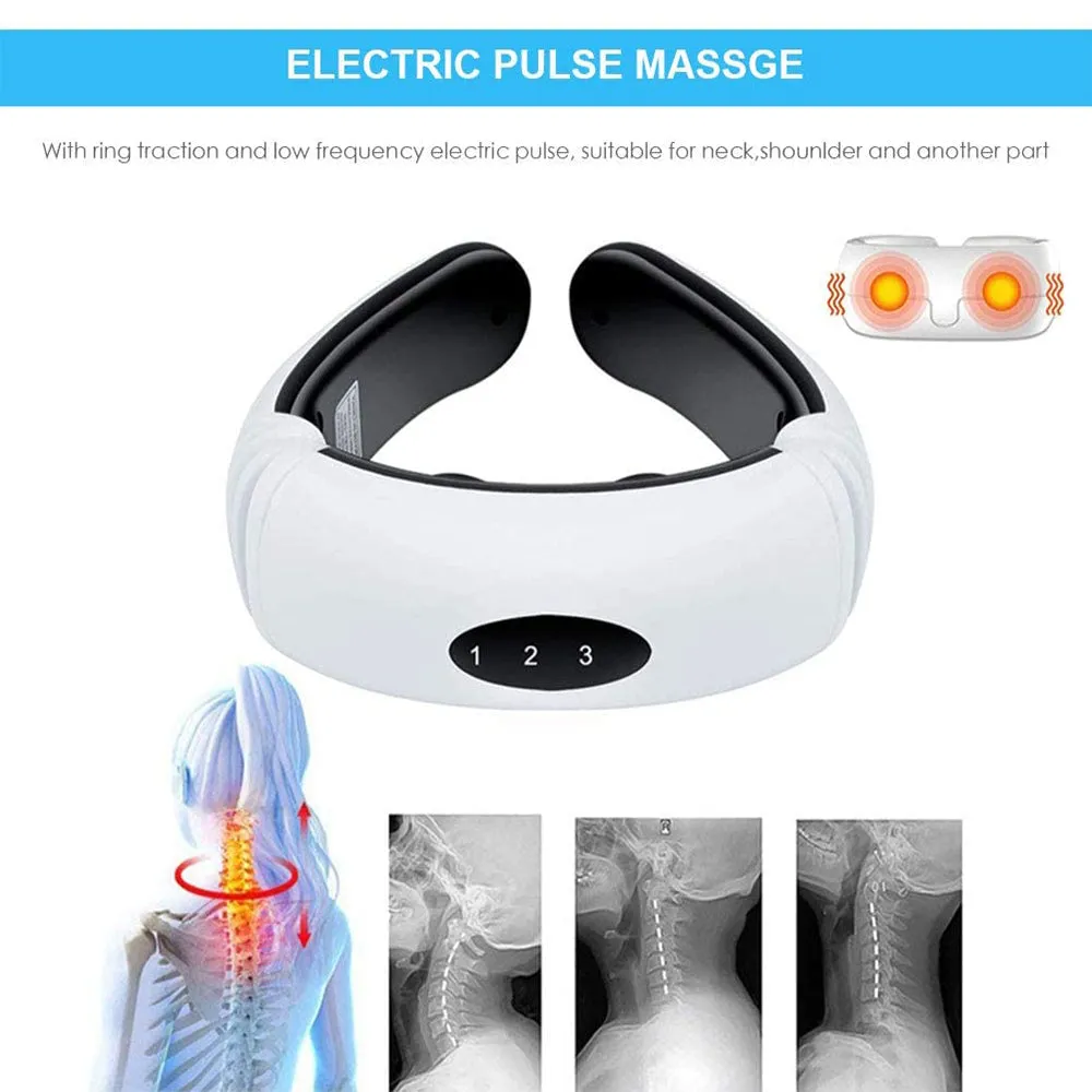 USB Charging Electric Neck Massager with 6 Massage Modes