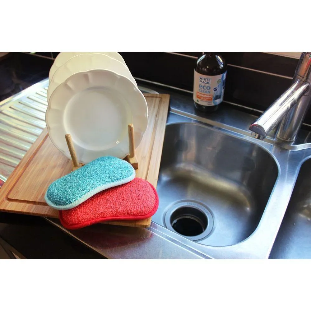 White Magic Eco Dish Washing Sponge Sea Blue