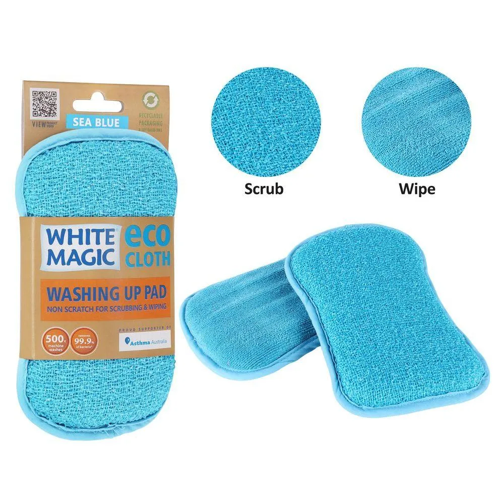 White Magic Eco Dish Washing Sponge Sea Blue