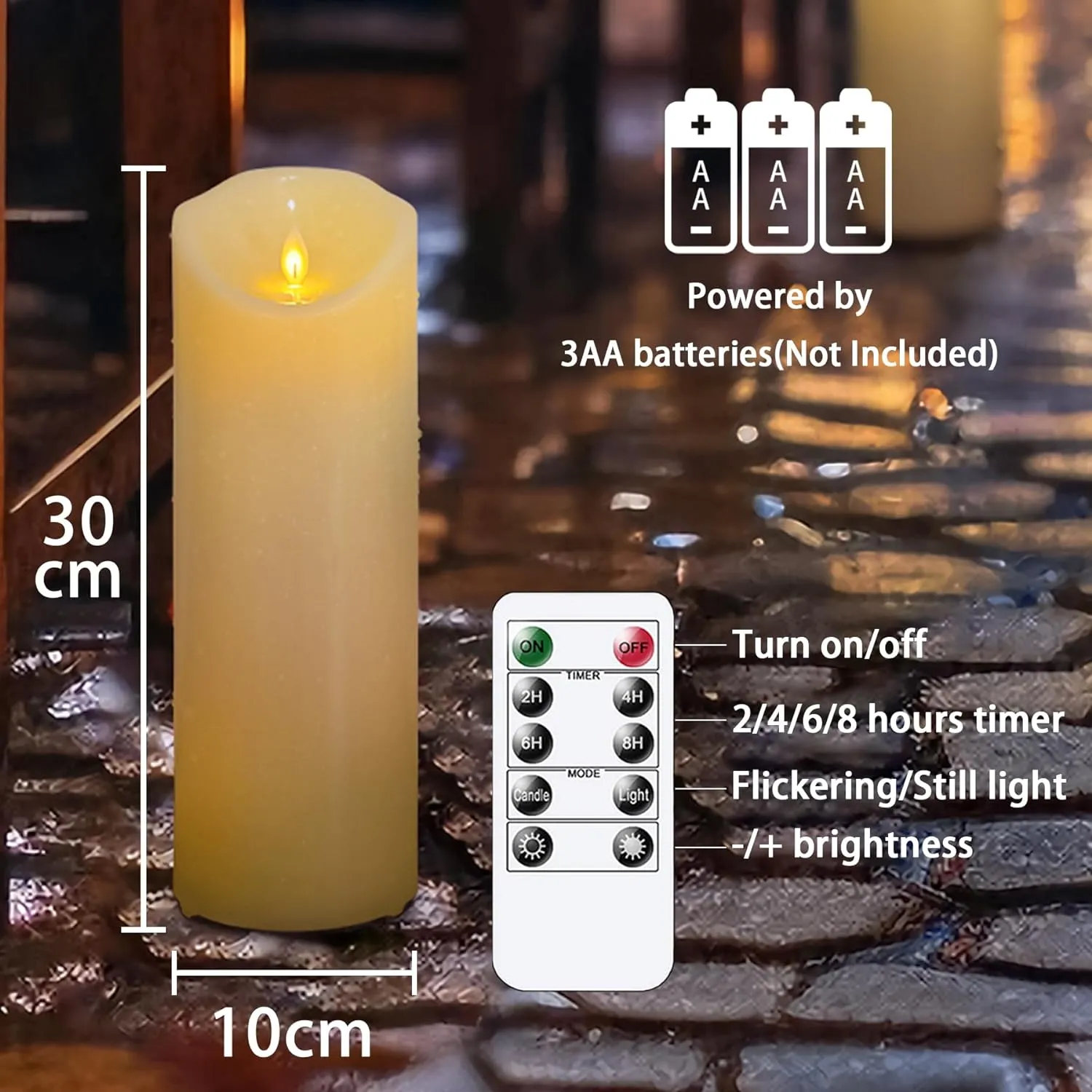 Yeelida IP55 Waterproof LED Candle